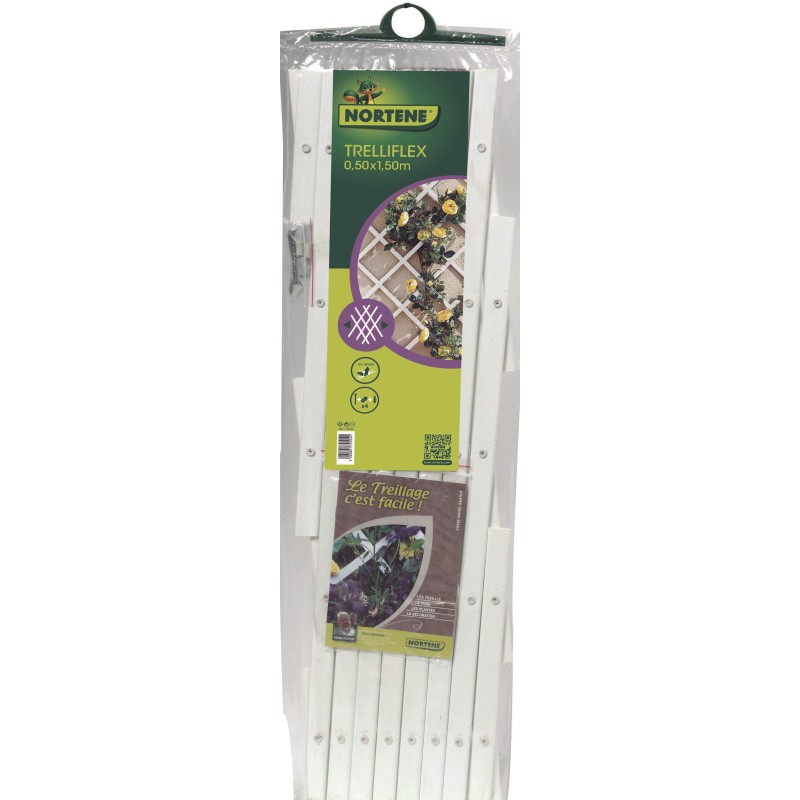 Treillis extensible 0,5 x 1,5 m TRELLIFLEX blanc Nortene - Boutique en ligne Nortene