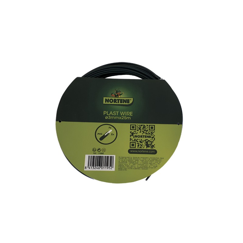 Fil de fer galvanisé 23 mm x 25 m PLAST WIRE Nortene - Boutique en ligne Nortene