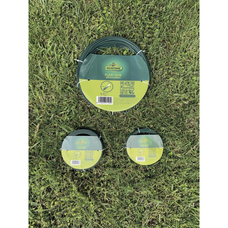 Fil de fer galvanisé 23 mm x 25 m PLAST WIRE Nortene - Boutique en ligne Nortene