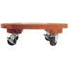 Support rond roulant en bois ø 0,30 m FLORA ROLL LASURE Nortene - Boutique en ligne Nortene