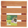 Support roulant en bois 0,30 x 0,30 m FLORA ROLL LASURE Nortene - Boutique en ligne Nortene