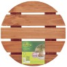 Support rond roulant en bois ø 0,40 m FLORA ROLL LASURE Nortene - Boutique en ligne Nortene