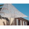 Filet d’ombrage bicolore réversible effet chill-out 2,4 x 3 m blanc-gris Nortene SAHARA - Boutique en ligne Nortene