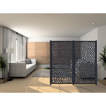 Panneau décoratif Mosaïc 1 x 2 m Anthracite Nortene - Boutique en ligne Nortene