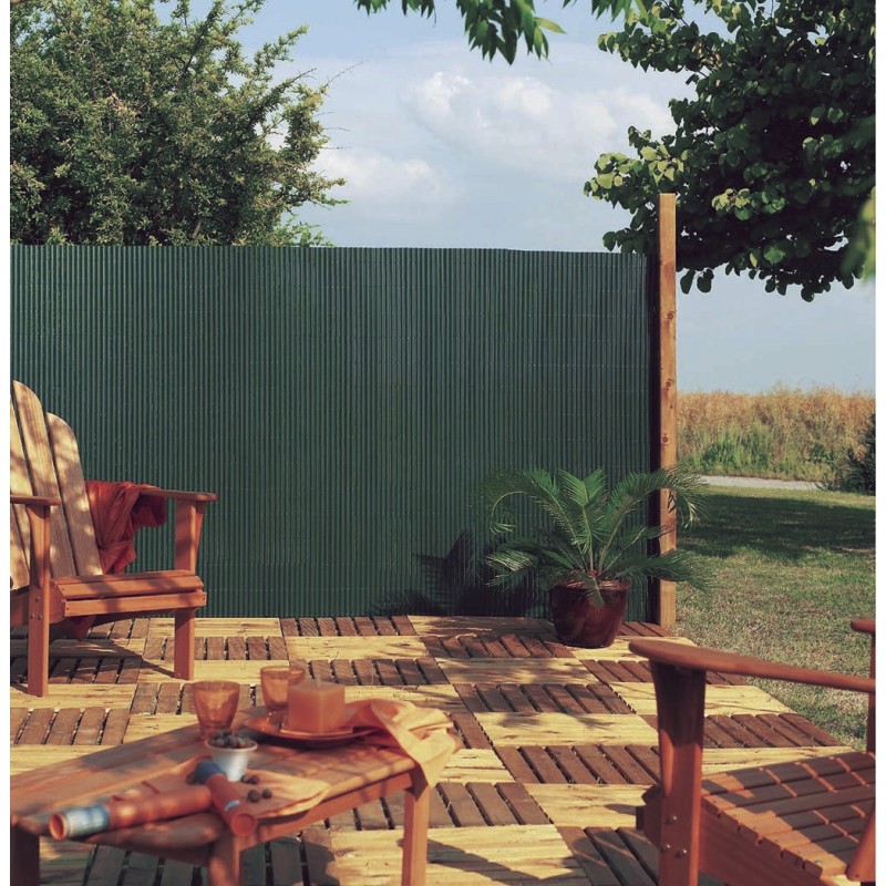 Canisse synthétique simple face PLASTICANE 1,5 x 3 m Vert