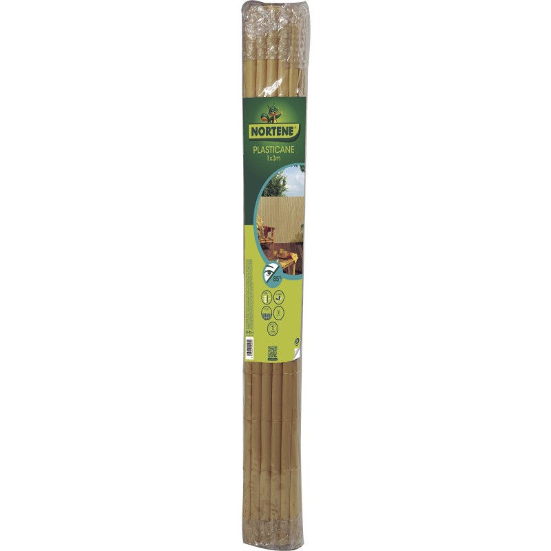 Canisse synthétique simple face PLASTICANE 1 x 3 m Beige