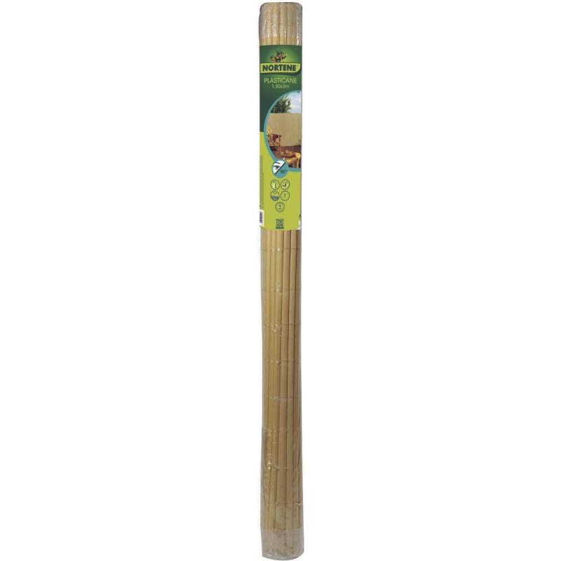 Canisse synthétique simple face PLASTICANE 1,5 x 3 m Beige
