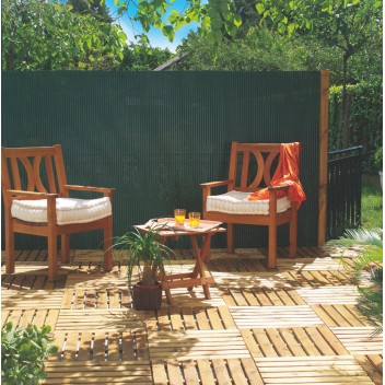 Canisse synthétique PLASTICANE OVAL 1,5 x 3 m Vert Nortene
