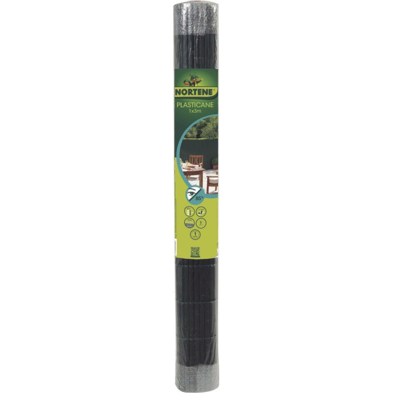Canisse synthétique PLASTICANE OVAL 1 x 3 m Vert Nortene
