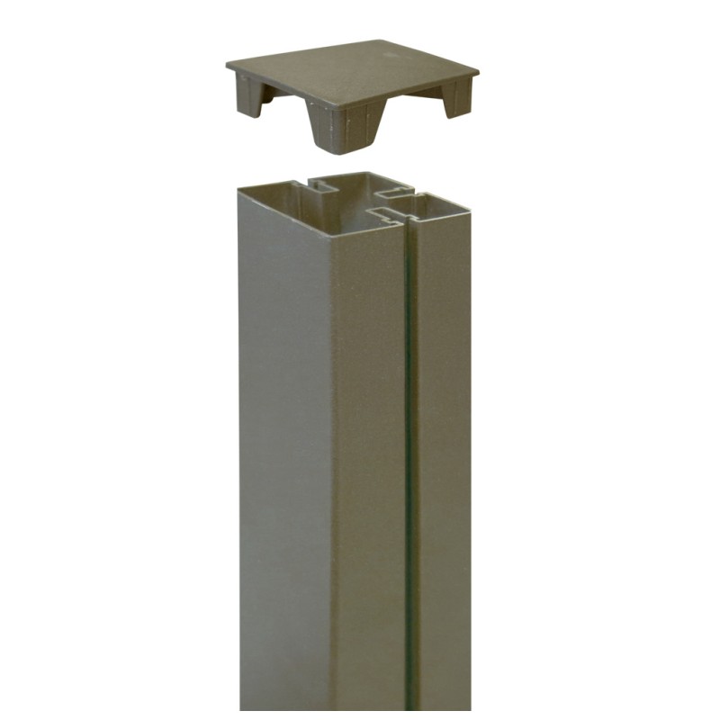 Capuchon pour poteau TAP ALUPOST Marron Nortene