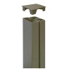 Capuchon pour poteau TAP ALUPOST Marron Nortene