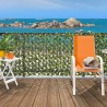 Treillis extensible en osier naturel avec des feuilles de laurier artificielles WILLGREEN 1 x 2 m Nortene  - Boutique en ligne 