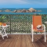 Treillis extensible en osier naturel avec des feuilles de laurier artificielles WILLGREEN 1 x 2 m Nortene  - Boutique en ligne 