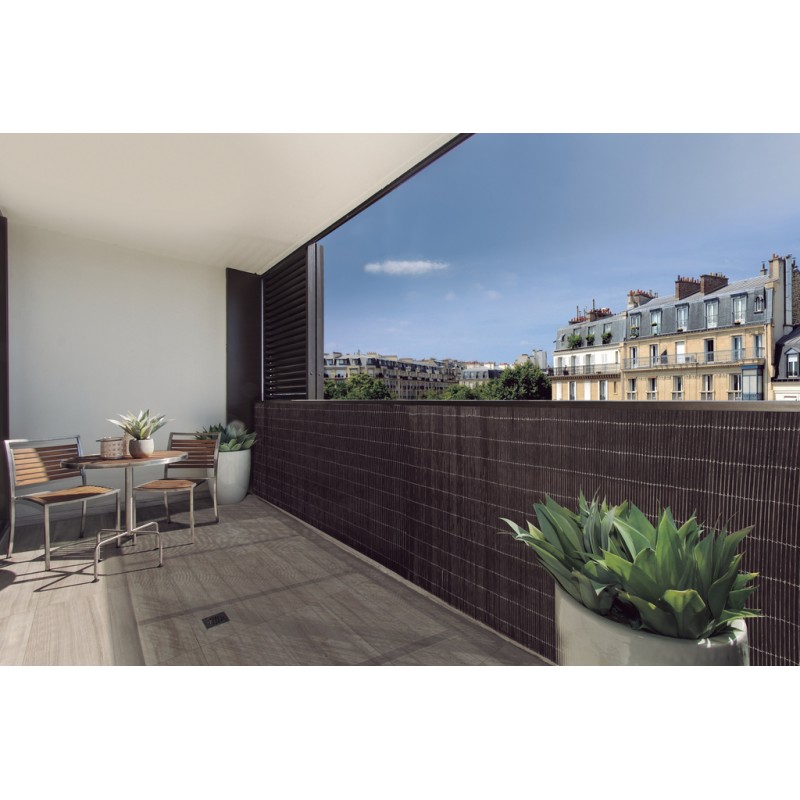 Canisse synthétique imitation canisse naturelle, 1,5 x 3 m occultation très élevée Nortene FENCY TWIN - Boutique en ligne N