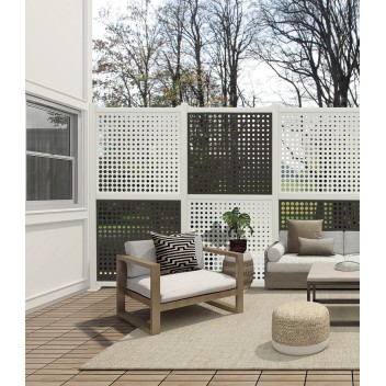 Panneau décoratif blanc MOON 1 x 1 m Nortene - Boutique en ligne Nortene