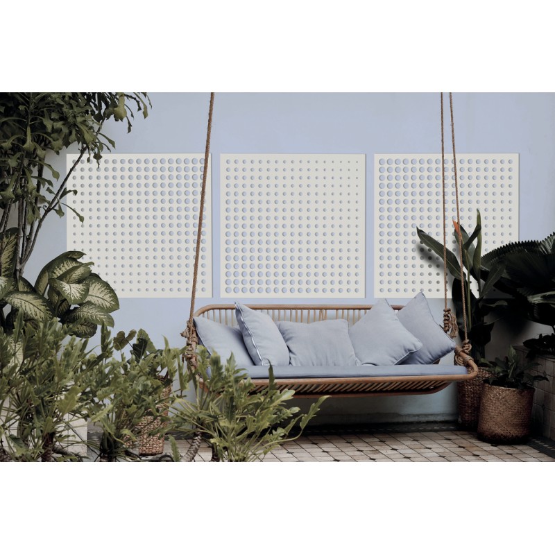 Panneau décoratif blanc MOON 1 x 1 m Nortene - Boutique en ligne Nortene