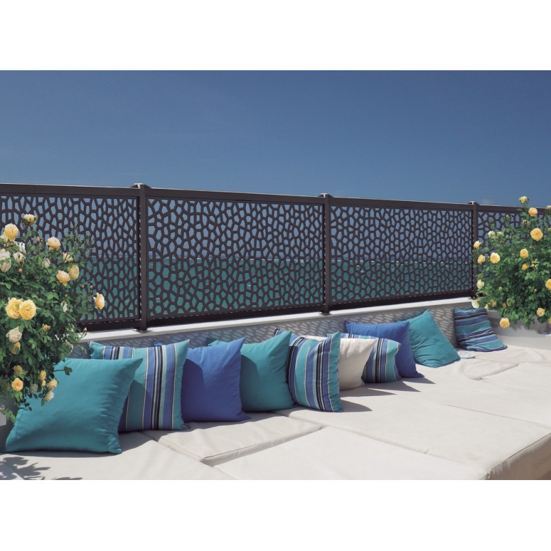 Panneau décoratif Mosaïc 1 x 2 m Anthracite Nortene - Boutique en ligne Nortene