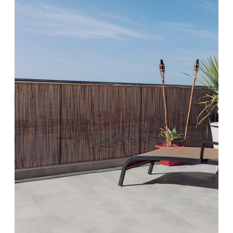 Canisse synthétique FENCY WICK 1,5 x 3 m Marron Nortene
