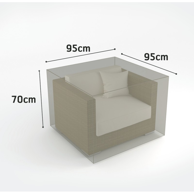 Housse extérieure pour fauteuil 95 x 95 x h70 cm  Nortene