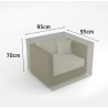 Housse extérieure pour fauteuil 95 x 95 x h70 cm  Nortene