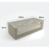Housse extérieure pour canapé 3 places 2,3 x 1 x h0,7 m
