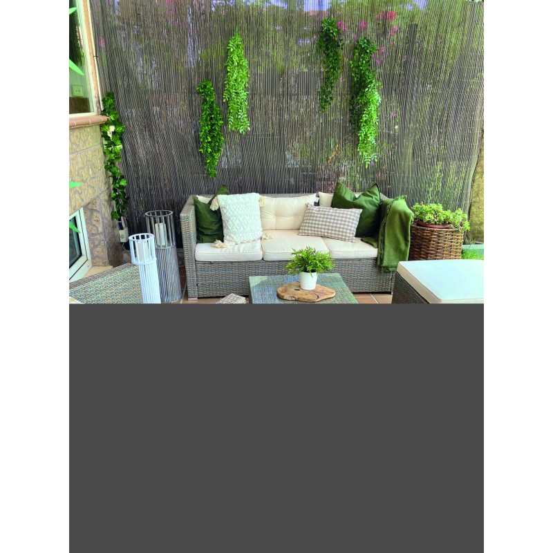 Canisse synthétique FENCY WICK 1,5 x 3 m Marron Nortene