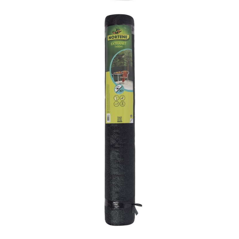 Moustiquaire tissée EXTRANET verte 1x50m 80%