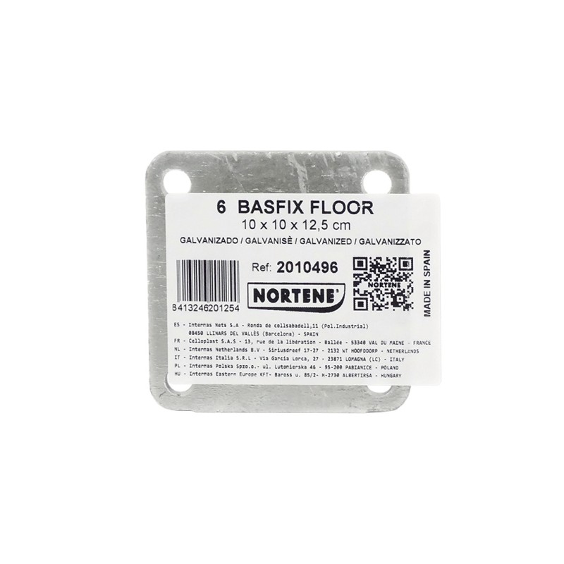 Accessoire pour la fixation au sol BASFIX FLOOR 1 unité Nortene - Boutique en ligne Nortene