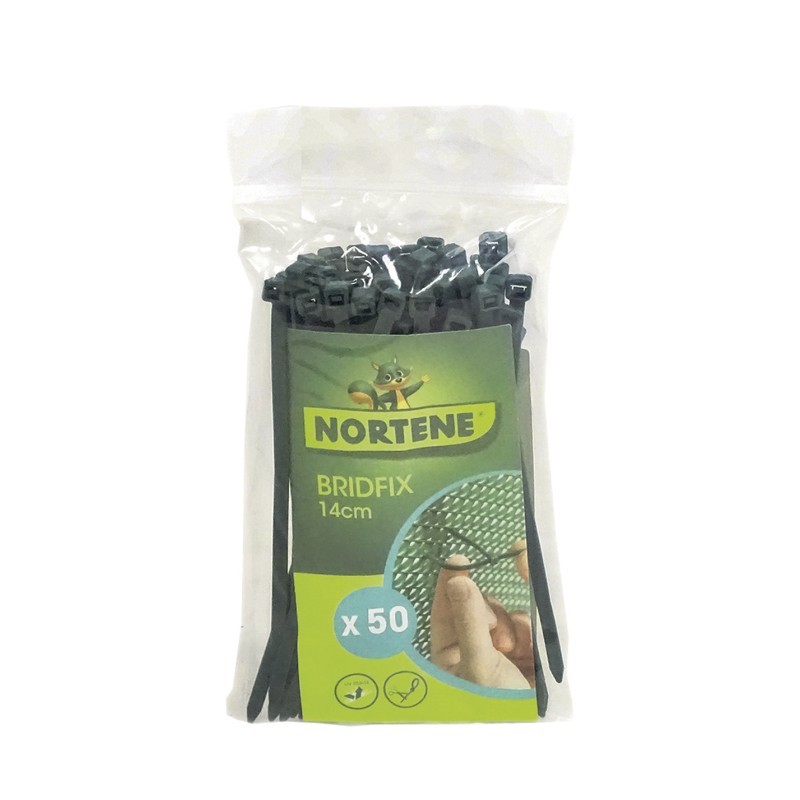 Colliers de fixation 3,2 mm x 14 cm BRIDFIX vert Nortene - Boutique en ligne Nortene