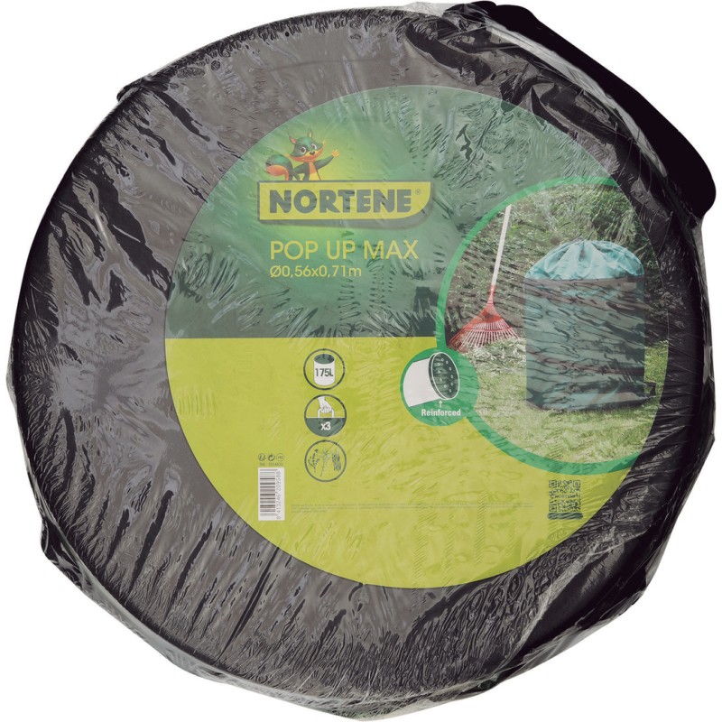 Collecte des déchets de jardin Facile et efficace avec le Pop Up Max 175L Nortene