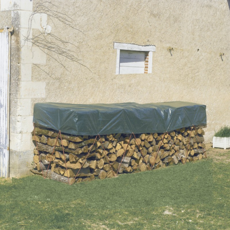 Bâche tas de bois PROTEX WOOD  8 x 2 m Vert Nortene