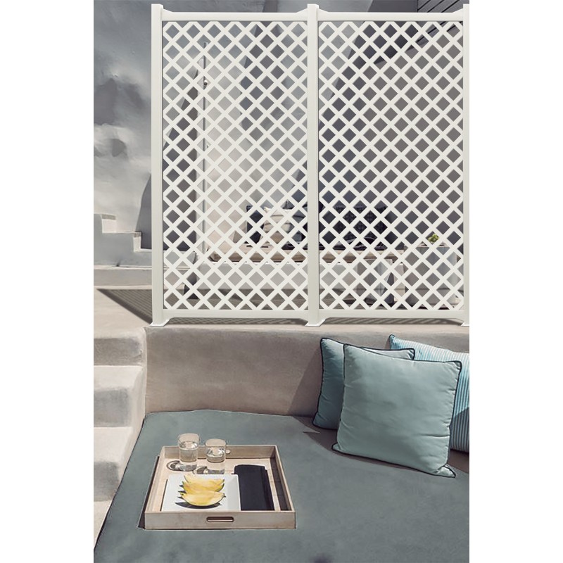 Panneau Décoratif Classic Blanc 1x2 m - Résistant et Durable