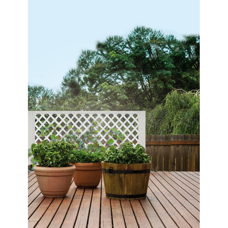 Panneau Décoratif Classic Blanc 1x2 m - Résistant et Durable