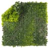 Panneau Vertical Exclusif - Design Naturel avec Feuilles et Fleur Rouge