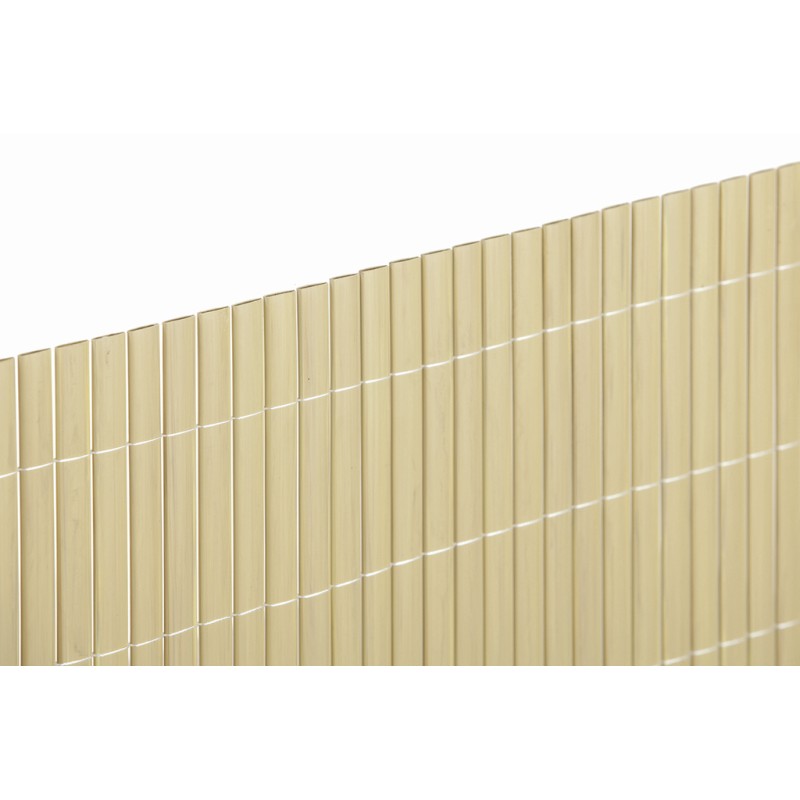 Canisse synthétique PVC double face RECYCANE 20 1,5 x 3 m Bambou Nortene
