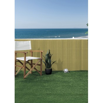 Canisse synthétique PVC double face RECYCANE 20 2 x 3 m Bambou Nortene