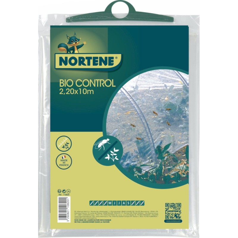 Filet anti-insectes BIOCONTROL 2,20 x 10 m Blanc Nortene