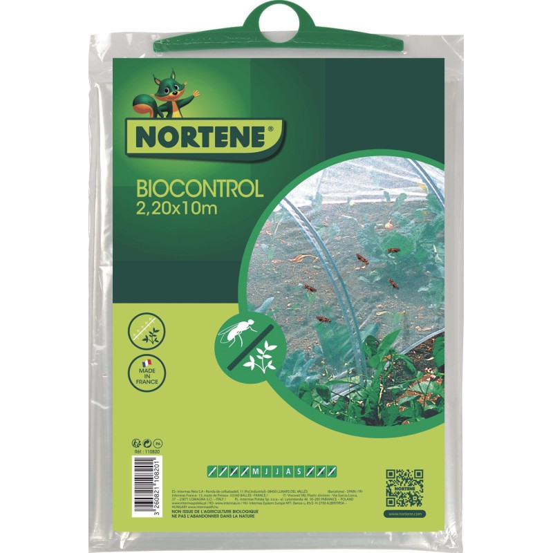 Filet anti-insectes BIOCONTROL 2,20 x 10 m Blanc Nortene