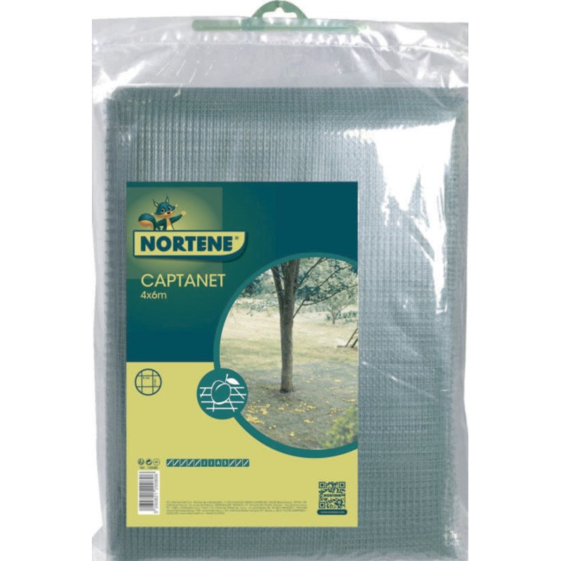Filet de ramassage CAPTANET 4 x 6 m Noir Nortene