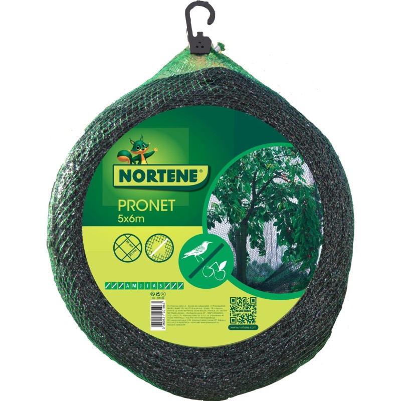Filet de protection renforcé 5 x 6 m Vert Nortene