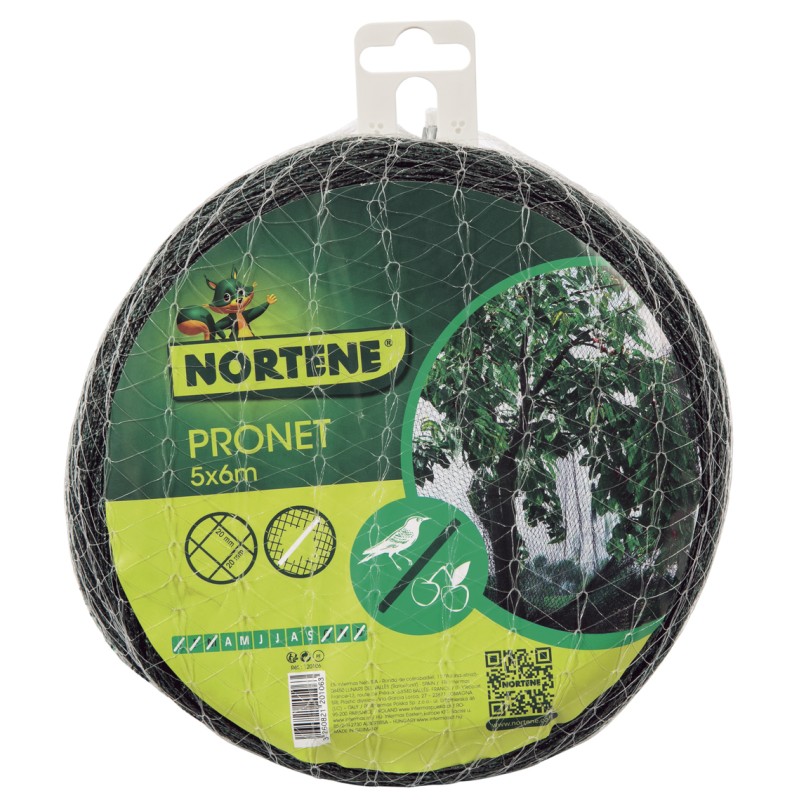 Filet de protection renforcé 5 x 6 m Vert Nortene