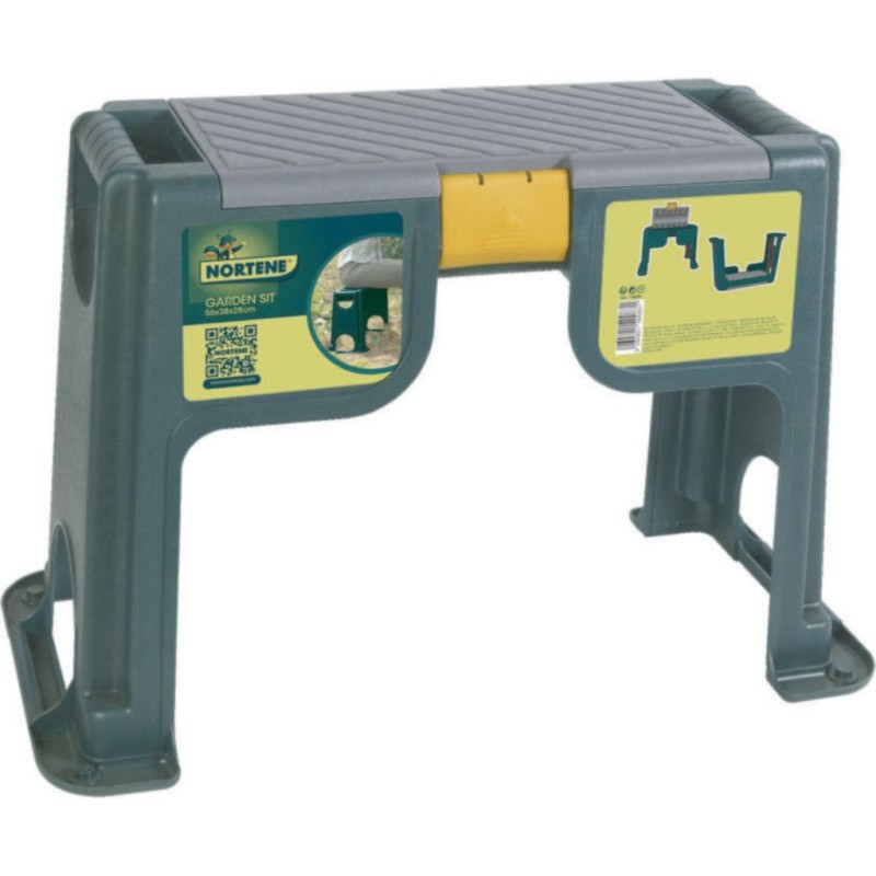 Banc de jardin réversible GARDEN SIT 0,56 x 0,38 x 0,28 m Vert Nortene