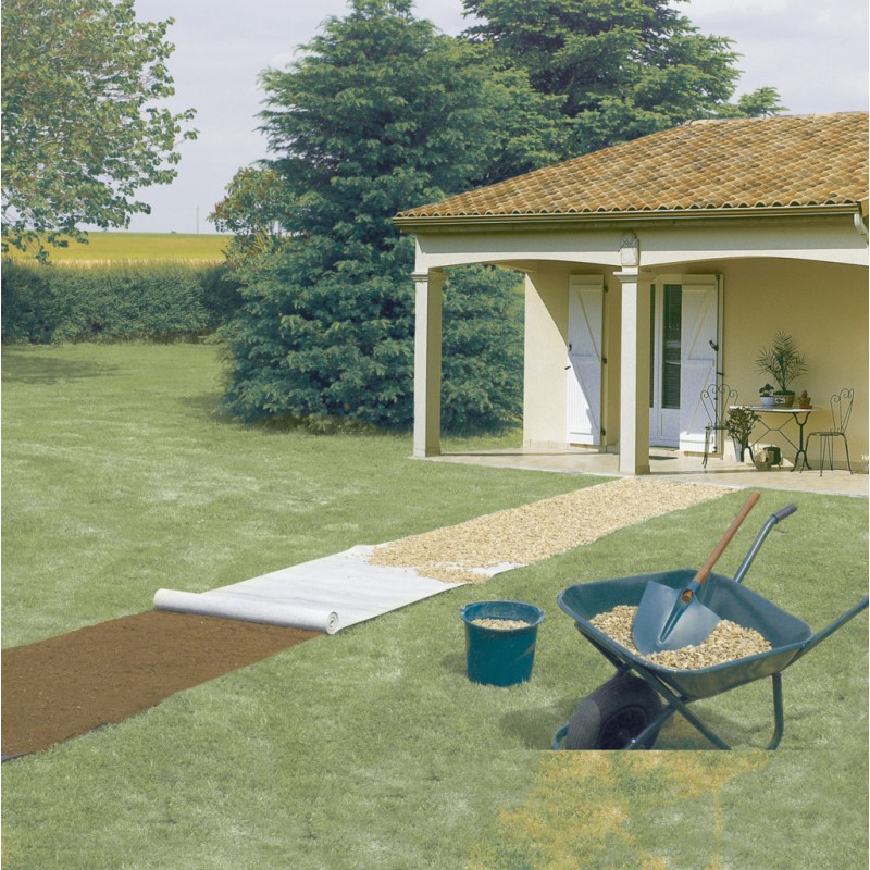Nappe de paillage GEOTEX 100 gm² 1 x 25 m Gris Nortene