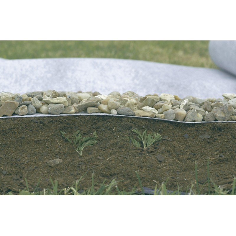 Nappe de paillage GEOTEX 100 gm² 1 x 25 m Gris Nortene