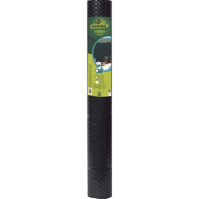 Brise-vue synthétique TANDEM 1,2 x 5 m Vert Nortene