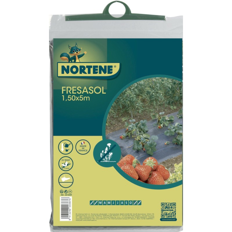 Paillage renforcé FRESASOL 100g 1,50 x 5 m Noir Nortene