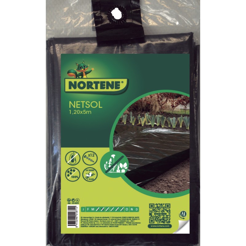 Paillage hivernal NETSOL 1, 20 x 5 m Noir Nortene