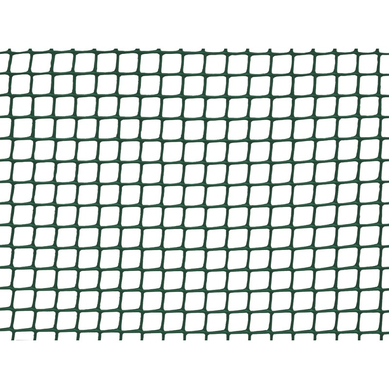 Grillage plastique à maille carrée 10 x 10 mm 1 x 25 m Vert Nortene