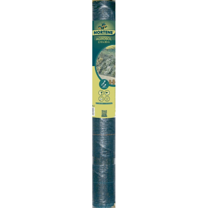 Toile de paillage tissée 120g AGROSOL 2,1 x 20 m Gris Nortene