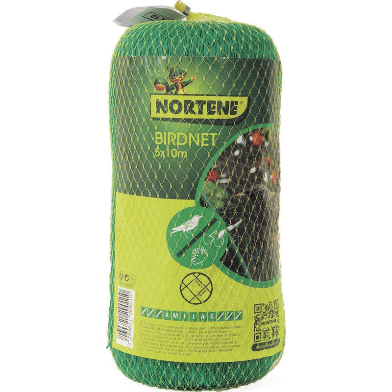 Filet de protection BIRDNET 5 x 10 m Vert Nortene